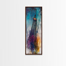 Fishing Net, nautical painting, ocean decor, rustic wall art, moody art, textured art, coastal decor, Canvas Print