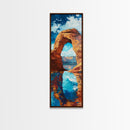 Red Rock Arch, Southwest Wall Art, Joshua Tree Art, Desert Landscape, Nature Painting, Extra Wide Art, Living Room Art