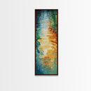 Water Reflections, Abstract Painting, Ocean Inspired Art, Blue and Green Wall Art, Nautical Decor, Minimalist Art, Canvas Print
