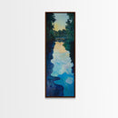 Sunset Reflection, lake Tahoe art, moody art, landscape painting, framed canvas print, vertical wall art, bedroom art