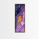 Abstract Purple Swirl, moody art, pink abstract art, sacred geometry wall art, therapy art, framed canvas print, living room art