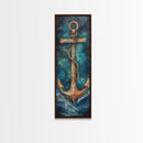 Anchor, Nautical Decor, Framed Canvas Print, nautical wall art, coastal decor, maritime art, rustic wall art, beach house decor, gift idea