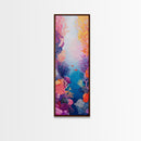 Vibrant Coral, koi fish painting, whimsical art, pink orange wall art, ocean painting, seascape painting, beach house art, canvas print