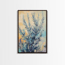 Sage Green Art, Botanical Wall Decor, Nature-Inspired Art, Minimalist Art, Living Room Wall Art, Framed Canvas Print, Rustic Decor
