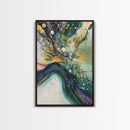 Abstract Swirling Colors Canvas Print Modern Fluid Art, Boho Home Decor, Living Room Accent, Unique Gift, Office Wall Art