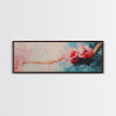 Romantic Floral Abstract Art, Soft Pastel Textured Painting, Feminine Boho Decor, Modern Bedroom Wall Art, Elegant Home Art