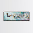 Abstract Smoke Pipe Art Canvas Print - Surreal Colorful Painting, Fantasy Wall Decor, Boho Home Aesthetic, Bar Lounge Art