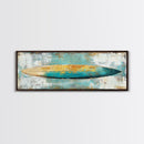 Surfboard Art, Beach Decor, Coastal Wall Art, Surfboard Painting, Beach Art, Bedroom Wall Art, Canvas Print, Framed Canvas Print