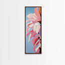 Floral, Pink Petals, Botanical, Nature Wall Art, Bedroom Wall Decor, Feminine Aesthetic, Modern Flower Painting, Canvas Print