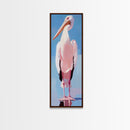 Pelican, Coastal Bird, Modern Beach Art, Nautical Home Decor, Ocean Animal, Boho Wall Art, Seaside Theme, Framed Canvas Print