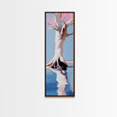 Tree Reflection, Serene Landscape, Minimalist Wall Art, Canvas Print, Calming Nature, Home Decor, Boho Aesthetic, Tranquil Painting