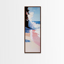 Ocean Wave, Coastal Beach Art, Modern Seascape, Blue Wall Decor, Living Room Print, Minimalist Art, Canvas Print, Nautical Style