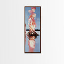 Lakeside Firelight, nature lover’s art, warm autumn glow, camping aesthetic, cozy mountain retreat, framed canvas print