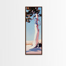 Tree Silhouette Art, Nature Print, Tranquil Wall Decor, Framed Canvas Print, Modern Landscape, Living Room Art, Contemporary Style