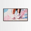 Water Feet, Splashes, Canvas Print, Minimalist Art, Dreamy Aesthetic, Serene Bedroom Decor, Modern Home Wall Art, Beach Inspired Design