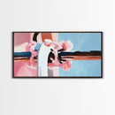 Soft Pink Scrunchie, Feminine Wall Art, Minimalist Pastel, Boho Chic Decor, Modern Abstract, Aesthetic Beauty, Canvas Print, Bedroom