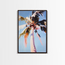 Palm Tree, Tropical Paradise, Summer Beach Vibes, Coastal Living Art, Vacation Dream, Canvas Print, Boho Wall Decor, Relaxing Art