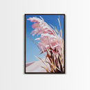 Windblown Grass, Beach Prairie Art, Coastal Breeze Print, Framed Canvas Print, Neutral Minimalist Decor, Modern Nature Wall Art
