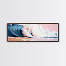 Ocean Wave, Coastal Beauty, Serene Seascape, Canvas Print, Beach House Wall Art, Nautical Theme, Living Room Decor, Modern Art Style