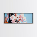 Cherry Blossoms, Floral Wall Art, Spring Decor, Nature Painting, Pastel Aesthetic, Elegant Botanical, Living Room, Canvas Print