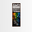 Abstract Mountain, Scenic Landscape, Autumn Colors Art, Canvas Print, Bold Nature Painting, Modern Wall Art, Office Decor