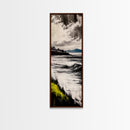 Monochrome Wave, Black White Ocean Art, Surf Seascape, Minimalist Beach Print, Nautical Decor, Coastal Wall Art, Canvas Print