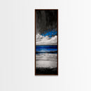 Ocean Waves, Blue Beach Art, Coastal Canvas Print, Modern Wall Art, Large Artwork, Living Room Decor, Ocean Vibes, Contemporary Art