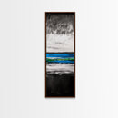 Wave Painting, Black and White Ocean Art, Coastal Wall Decor, Nautical Artwork, Modern Seascape, Beach House Living Room Art, Canvas Print