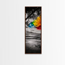 Colorful Beach Sky, Ocean Sunset Print, Coastal Photography, Seascape Art, Vibrant Wall Decor, Modern Home Art, Canvas Print