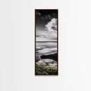 Tranquil Ocean, Minimalist Seascape, Black and White Wall Art, Coastal Serenity, Beach Photography, Canvas Print, Modern Home Decor