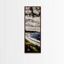 Tropical Beach, Palm Tree Art, Island Vibes, Canvas Print, Coastal Wall Decor, Beach House Art, Relaxing Living Room Art