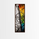 Deep Reflection, Abstract Depth, Textured Artwork, Canvas Print, Modern Living Room Decor, Moody Home Accent, Statement Piece