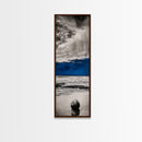 Ocean Meditation, Serene Seascape, Minimalist Blue, Canvas Print, Beach House Wall Art, Tranquil Coastal Decor, Relaxing Waves