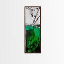 Green, Abstract, Canvas Print, Nature Artwork, Minimalist Home Decor, Textured Painting, Living Room Wall Art, Contemporary Decor