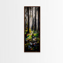 Pathway, Trees, Woodland, Canvas Print, Nature Lover Art, Whimsical Forest Scene, Sunlit Woods, Bohemian Wall Decor, Autumn Inspired Art