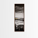 Moody Landscape Art, Black and White Painting, Nature Inspired Wall Decor, Rustic Home Accent, Modern Minimalist Style, Canvas Print
