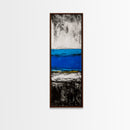 Abstract, Ocean, Horizon, Canvas Print, Contemporary Coastal Decor, Blue and Gold Art, Modern Living Room Wall Art, Minimalist Design