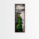 Pathway Landscape, Green and Yellow Art, Rustic Wall Art, Nature Inspired Canvas Print, Office Art, Minimalist Decor, Country Home Art