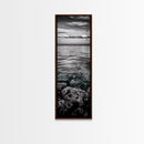 Ocean Depths, Coastal Art, Black and White Photography, Canvas Print, Beach Wall Art, Nautical Decor, Ocean Print, Modern Home Decor