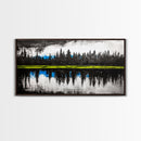 Lake Reflection, Forest Landscape, Tranquil Wall Art, Canvas Print, Nature Lover Gift, Bedroom Wall Art, Zen Home Decor