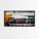 Abstract Art, Modern Minimalist, Black and White, Canvas Print, Bold Geometric, Office Wall Art, Contemporary Home Decor, Unique Design