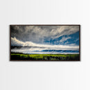 Deep Blue Ocean, Crashing Waves, Coastal Beauty, Canvas Print, Modern Beach Art, Nautical Home Decor, Living Room Wall Art, Bold Colors