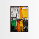 Surfboard Art, Coastal Wall Print, Beach House Decor, Nautical Aesthetic, Ocean Inspired, Contemporary Painting, Canvas Print