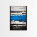 Rolling Waves, Beach Sunset, Blue Ocean, Canvas Print, Coastal Wall Art, Living Room Decor, Nautical Painting, Modern Seascape