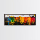 Vibrant Abstract, Colorful Texture, Bold Art, Framed Canvas Print, Boho Wall Art, Modern Home Decor, Statement Painting, Office Art