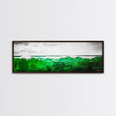 Ocean Wave, Green Sea, Coastal Art, Beach House, Canvas Print, Large Wall Art, Modern Seascape, Minimalist Decor, Bedroom Wall Art