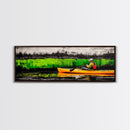 Kayak Adventure, Outdoor Canvas Print, River Wall Art, Nature Inspired, Sports Decor, Modern Home Art, Living Room Canvas Print