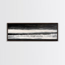 Monochrome Waves, Black and White Seascape, Ocean Art, Canvas Print, Minimalist Home Decor, Modern Coastal Wall Art