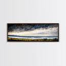 Coastal Storm, Dramatic Sky, Seascape Painting, Canvas Print, Ocean Wall Art, Minimalist Style, Large Art, Bedroom Decor, Moody Tones