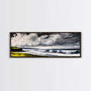 Stormy Waves, Coastal Landscape, Dramatic Ocean, Canvas Print, Nautical Wall Art, Beach House Decor, Seascape Painting, Living Room Art